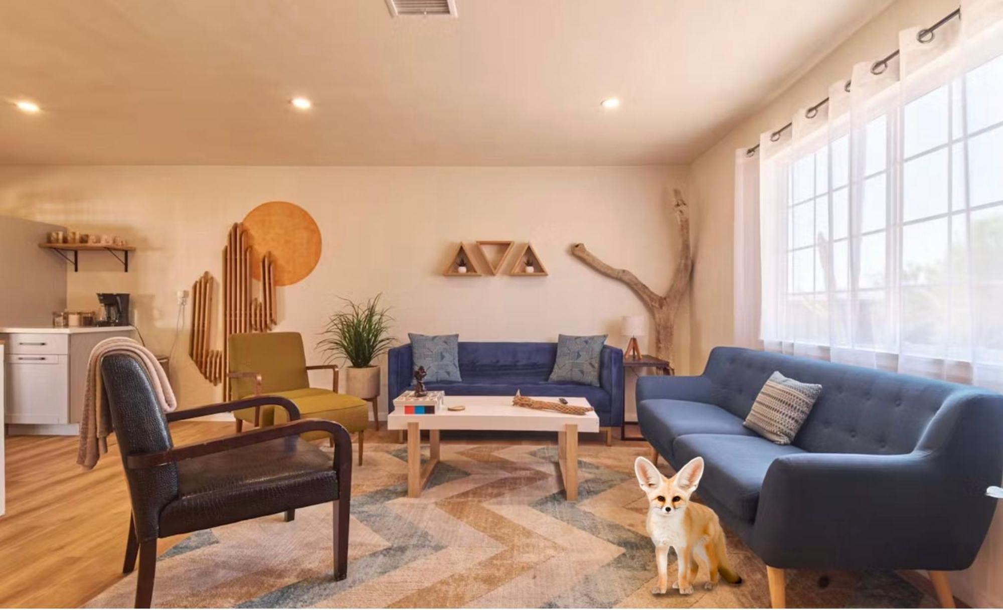 Twin Palms Desert Getaway - Jacuzzi, Fire Pit, Meditation Room & More Джошуа-Трі Екстер'єр фото